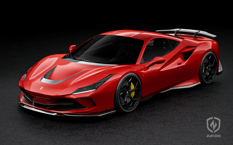 碳纖維尾翼好搶眼｜《ZACOE》為《Ferrari F8 Tributo》量身打造碳纖維空力套件